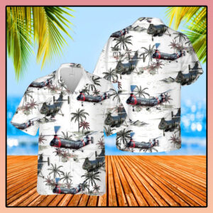 Us Army Piasecki H 21 Hawaiian Shirt- Limited Edition