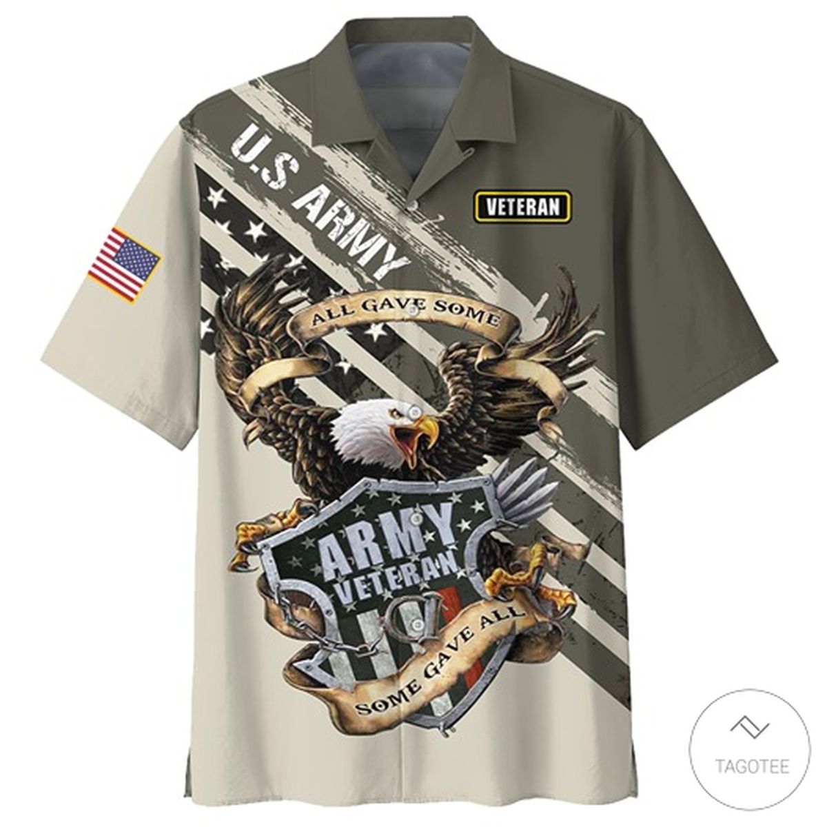 Us Army Veteran Eagle Flag Hawaiian Shirt Us Army Veteran Eagle Flag Hawaiian Shirt