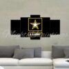 Us Army Wall Art Canvas - Army Rangers- Military Art- Patriotic Wall Art- Navy Seals- Army Wall Decor- Us Marines - Army 5 Panel Canvas Art Wall Decor