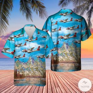 Us Coast Guard Hc-144A Ocean Sentry Hawaiian Shirt