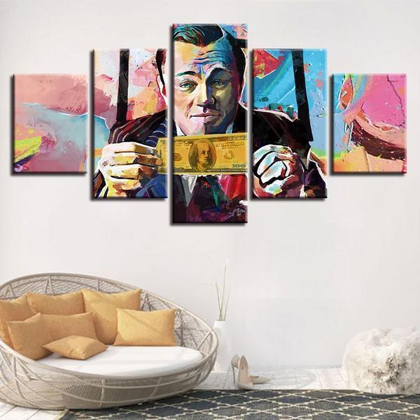 Us Dollar Entrepreneur - Famous Person 5 Panel Canvas Art Wall Decor Us Dollar Entrepreneur - Famous Person 5 Panel Canvas Art Wall Decor