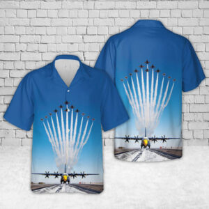 Us Navy Blue Angels Show Hawaiian Shirt