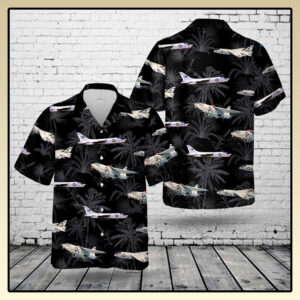 Us Navy Vought Rf 8 Crusader Hawaiian Shirt