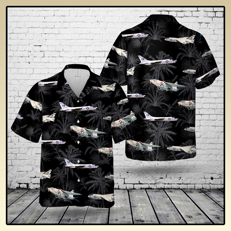 Us Navy Vought Rf 8 Crusader Hawaiian Shirt Us Navy Vought Rf 8 Crusader Hawaiian Shirt