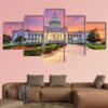 Usa At The State Capitol - Nature 5 Panel Canvas Art Wall Decor