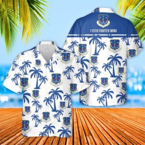 Usaf Wisconsin Air National Guard 115Th Fighter Wing Hawaiian Shirt
