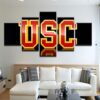Usc 5 - Sport 5 Panel Canvas Art Wall Decor