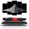 Uss Destroyer - Movie 5 Panel Canvas Art Wall Decor