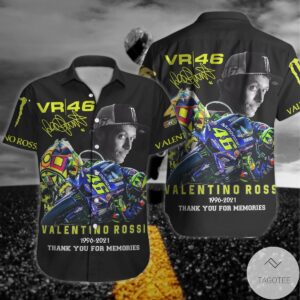 Valentino Rossi Vr46 1996-2021 Hawaiian Shirt