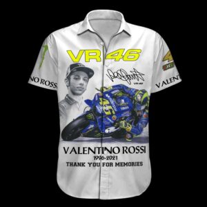 Valentino Rossi Vr46 Thank You For The Memories Hawaiian Shirt