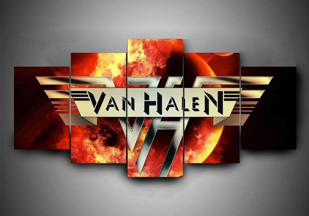 Van Halen 5 - Movie 5 Panel Canvas Art Wall Decor Van Halen 5 - Movie 5 Panel Canvas Art Wall Decor