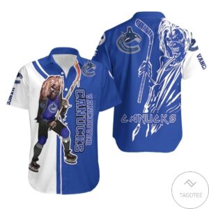 Vancouver Canucks And Zombie Hawaiian Shirt