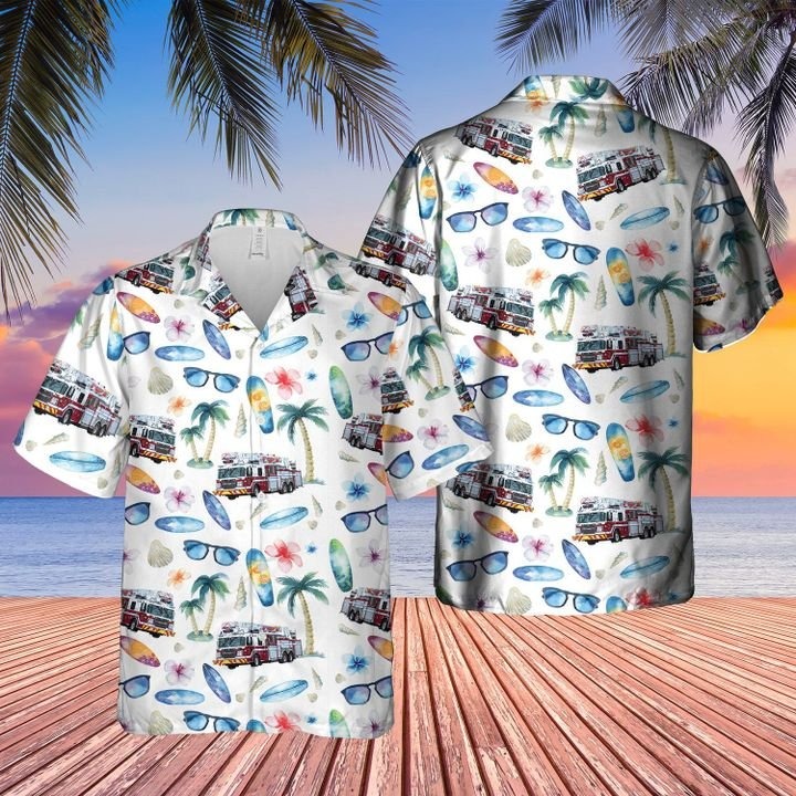 Vancouver Fire Rescue Service Hawaiian Shirt Vancouver Fire Rescue Service Hawaiian Shirt