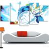 Vegeta God - Anime 5 Panel Canvas Art Wall Decor