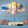 Vegeta - Anime 5 Panel Canvas Art Wall Decor