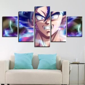 Vegeto Dragon Ball - Anime 5 Panel Canvas Art Wall Decor