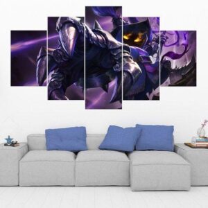 Veigar - League Of Legends - Gaming 5 Panel Canvas Art Wall Decor