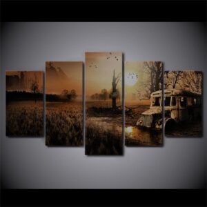 Velvet Assassin - Nature 5 Panel Canvas Art Wall Decor