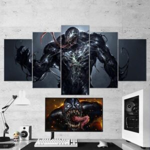 Venom 00 - Movie 5 Panel Canvas Art Wall Decor
