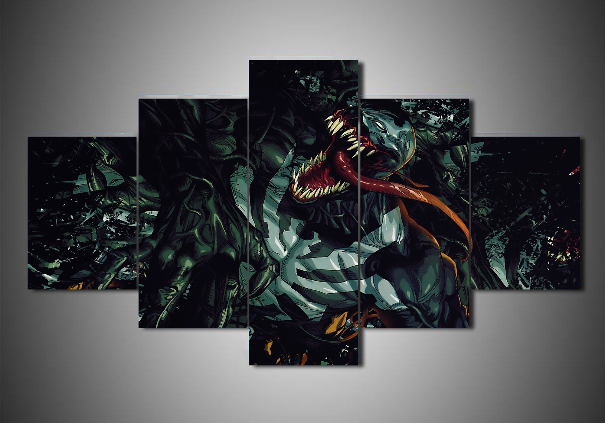 Venom 1 - Movie 5 Panel Canvas Art Wall Decor Venom 1 - Movie 5 Panel Canvas Art Wall Decor