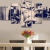 Vespa Scooter - Automatic 5 Panel Canvas Art Wall Decor