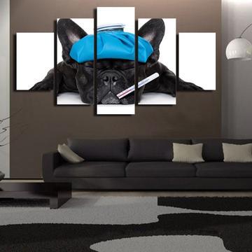 Vet Doggy - Animal 5 Panel Canvas Art Wall Decor Vet Doggy - Animal 5 Panel Canvas Art Wall Decor