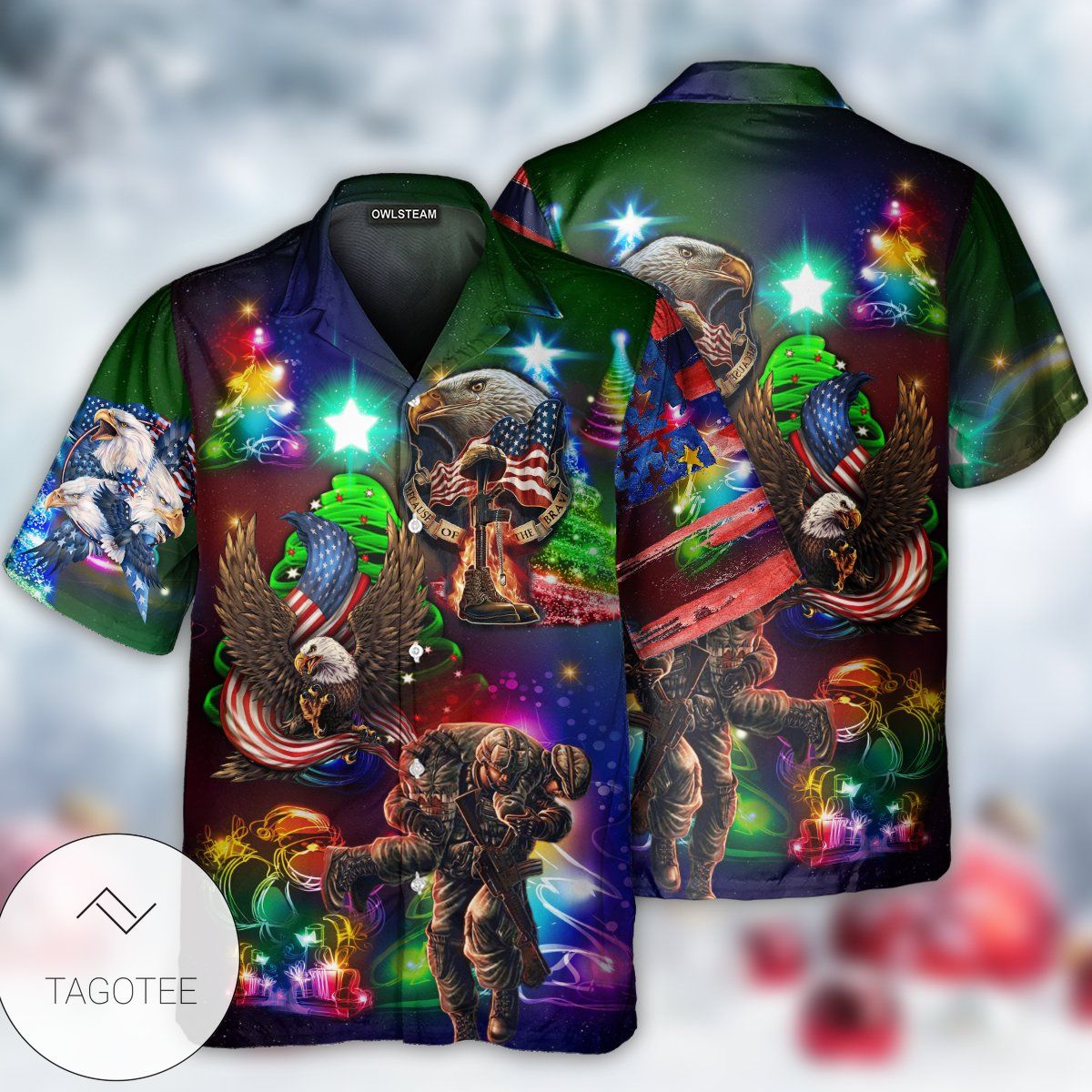 Veteran Christmas Merry Christmas Hawaiian Shirt- Tagotee Veteran Christmas Merry Christmas Hawaiian Shirt- Tagotee