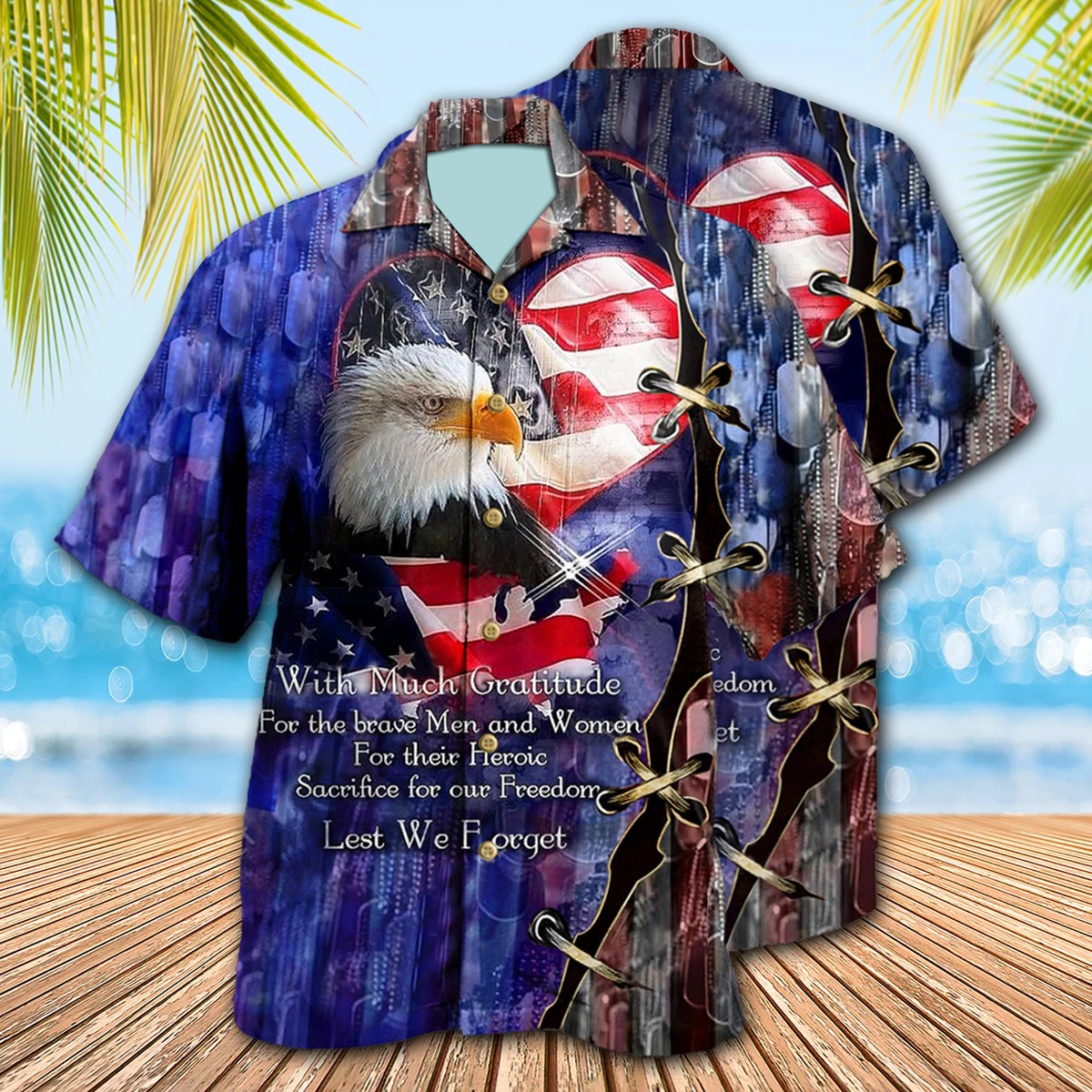 Veteran Thanks You From The Heart Edition Hawaiian Shirt Veteran Thanks You From The Heart Edition Hawaiian Shirt