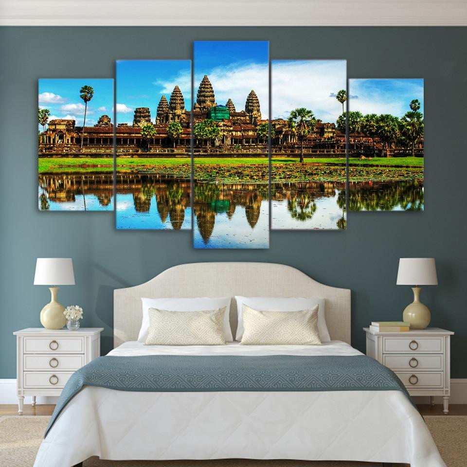 Vietnam cambodia beautiful sights - Nature 5 Panel Canvas Art Wall Decor Vietnam cambodia beautiful sights - Nature 5 Panel Canvas Art Wall Decor