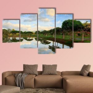 View Of Nature In Borneo Sabah Malaysia - Nature 5 Panel Canvas Art Wall Decor