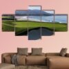 View Of Pebble Beach Golf Course In California - Nature 5 Panel Canvas Art Wall Decor