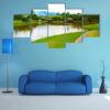 View Of Public Lake Garden In Malaysia - Nature 5 Panel Canvas Art Wall Decor