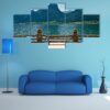 View Of Wolfgangsee From St Wolfgang - Nature 5 Panel Canvas Art Wall Decor