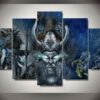 Vikings 1 - Movie 5 Panel Canvas Art Wall Decor