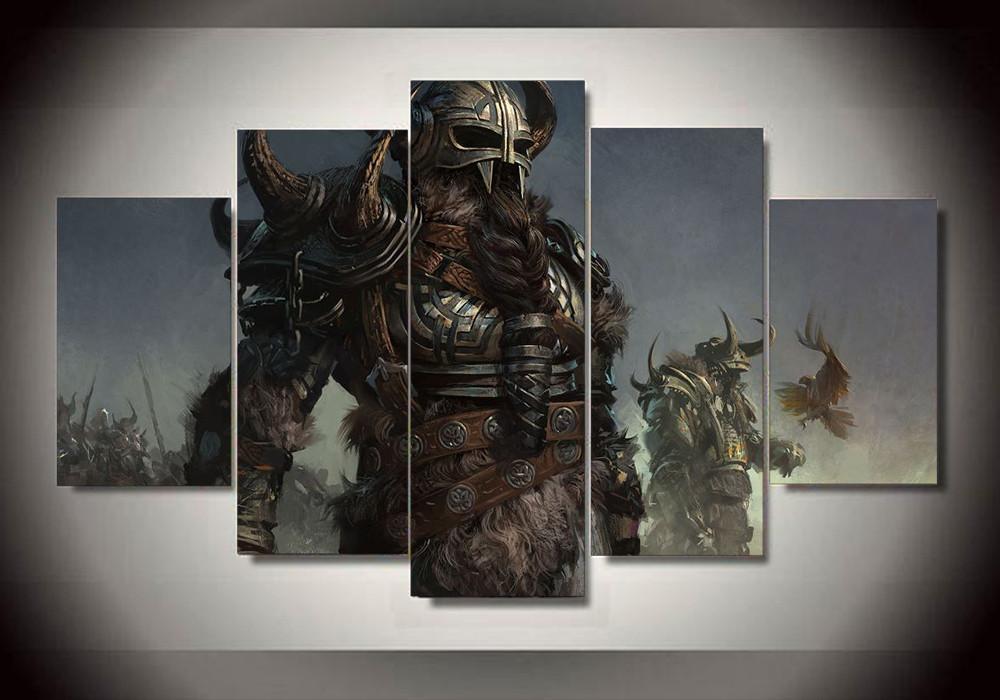 Vikings 10 - Movie 5 Panel Canvas Art Wall Decor Vikings 10 - Movie 5 Panel Canvas Art Wall Decor