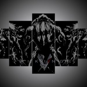 Vikings 2 - Abstract 5 Panel Canvas Art Wall Decor