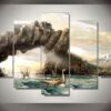 Vikings 4 Movie - 5 Panel Canvas Art Wall Decor