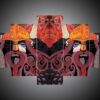 Vikings 4 - Abstract 5 Panel Canvas Art Wall Decor