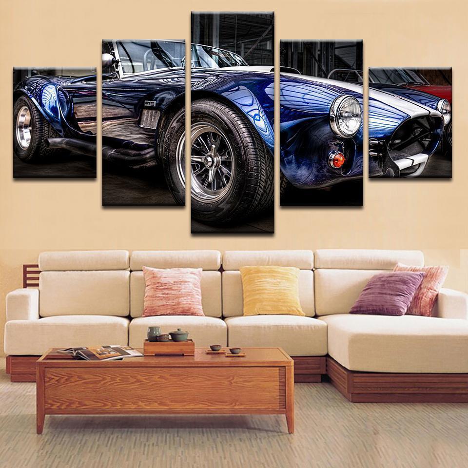 Vintage Car - Automative 5 Panel Canvas Art Wall Decor Vintage Car - Automative 5 Panel Canvas Art Wall Decor