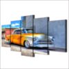 Vintage Classic Car - Automative 5 Panel Canvas Art Wall Decor