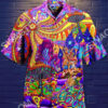 Vintage Hippie Cartoon All Over Printed Hawaiian Shirt