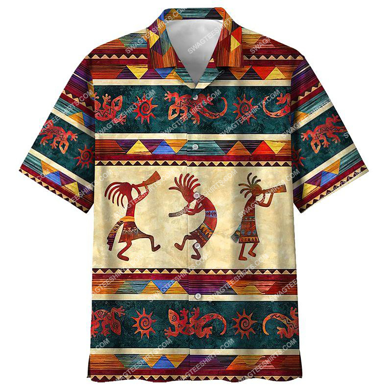 Vintage Native American Culture All Over Printed Hawaiian Shirt Vintage Native American Culture All Over Printed Hawaiian Shirt