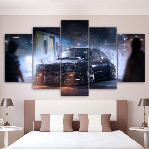 Vintage Rally Car Possible Toyota - Automative 5 Panel Canvas Art Wall Decor Vintage Rally Car Possible Toyota - Automative 5 Panel Canvas Art Wall Decor