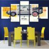 Vintage Vehicle 1 - Automative 5 Panel Canvas Art Wall Decor