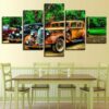 Vintage Vehicle 4 - Automative 5 Panel Canvas Art Wall Decor