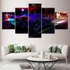 Violet Luxury Sports - Automative 5 Panel Canvas Art Wall Decor