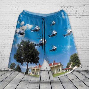 Virginia Fairfax County Police Helicopter Hawaiian Shirt