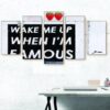 Wake Me Up - Abstract 5 Panel Canvas Art Wall Decor