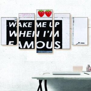 Wake Me Up - Abstract 5 Panel Canvas Art Wall Decor