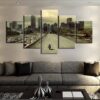 Walking Dead Landscape - Movie 5 Panel Canvas Art Wall Decor